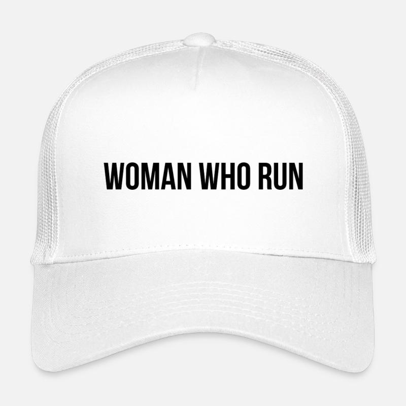 woman who run - Kinder Trucker-Cap - Weiß