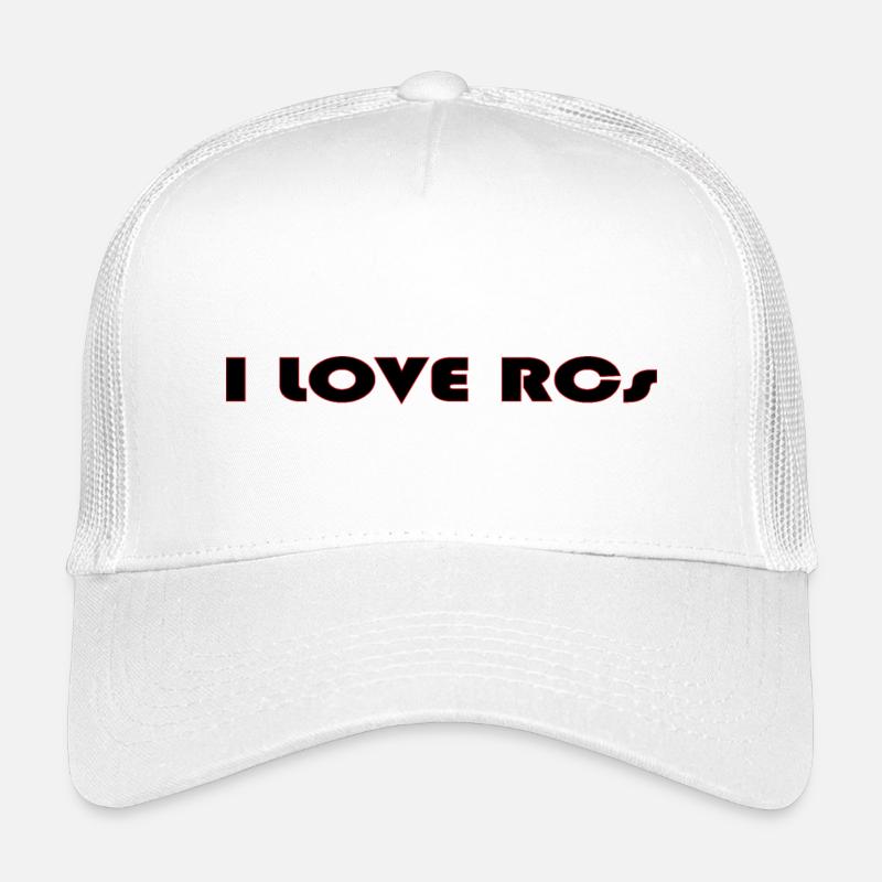Ich liebe Rcs - Kinder Trucker-Cap - Weiß