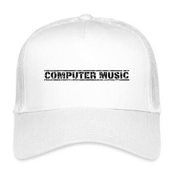 Computer Music - Kinder Trucker-Cap - Weiß - Vorne