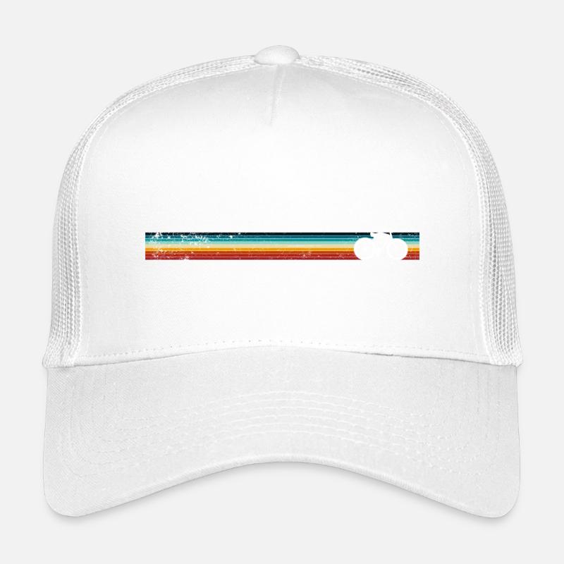 Rainbow Stripe Bicycle Design Kids’ Trucker Cap
