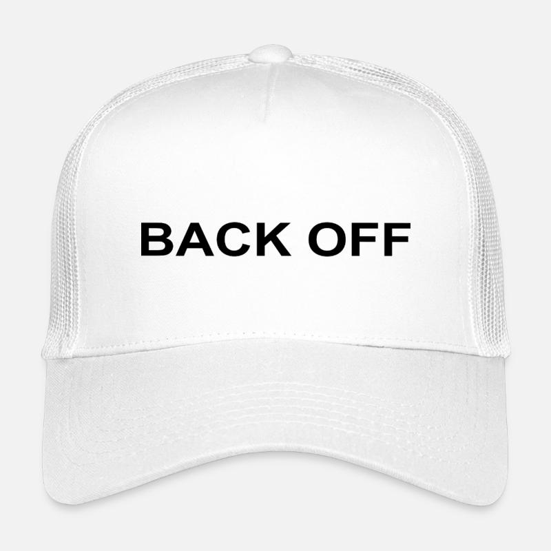 Back Off Lustiger Spruch Kinder Trucker-Cap