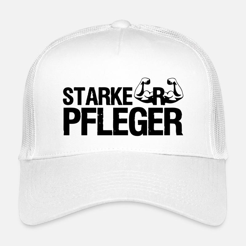 Starker Pfleger Pflege,Sprüche, Geschenk,Berufe - Kinder Trucker-Cap - Weiß