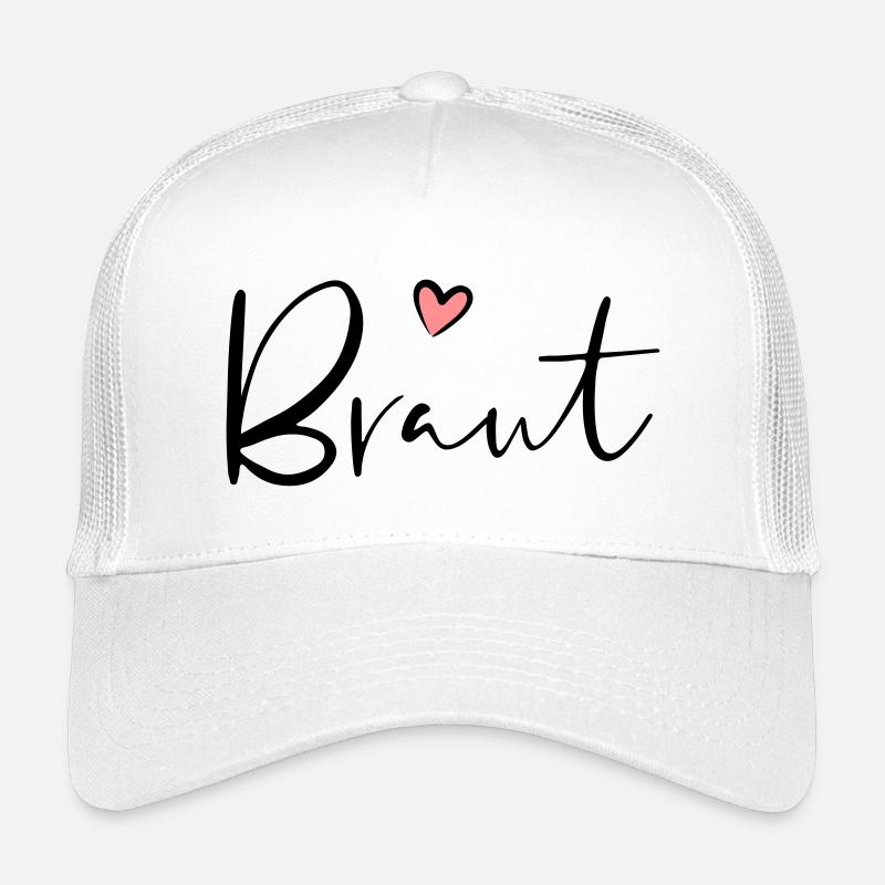 Braut Herz Junggesellinnenabschied Geschenk - Kinder Trucker-Cap - Weiß