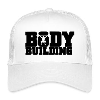 bodybuilding - Kinder Trucker-Cap - Weiß - Vorne