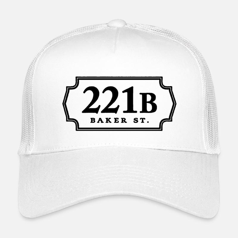 221b Bäcker st - Kinder Trucker-Cap - Weiß