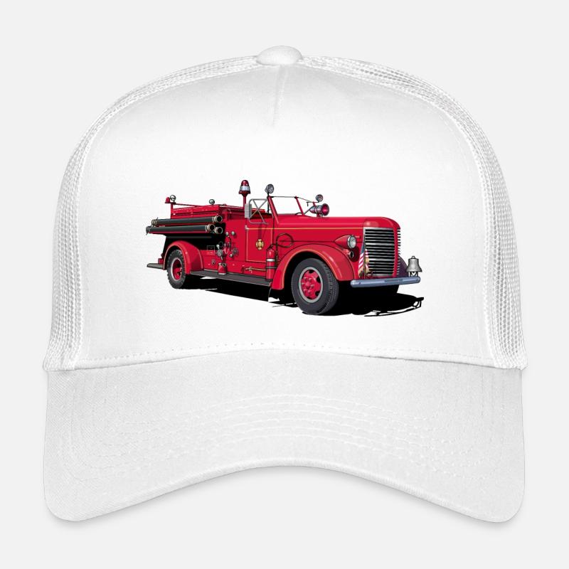 Feuerwehrauto Oldtimer Kinder Trucker-Cap
