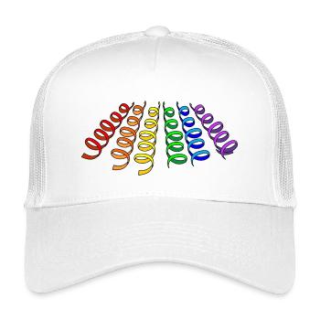 Garlands rainbow - Kids’ Trucker Cap - white - Front