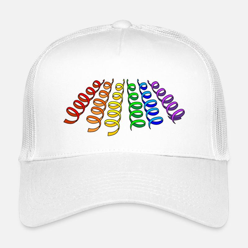 Girlanden Regenbogen - Kinder Trucker-Cap - Weiß
