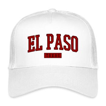 El Paso Vintage Varsity Font - Kids’ Trucker Cap - white - Front