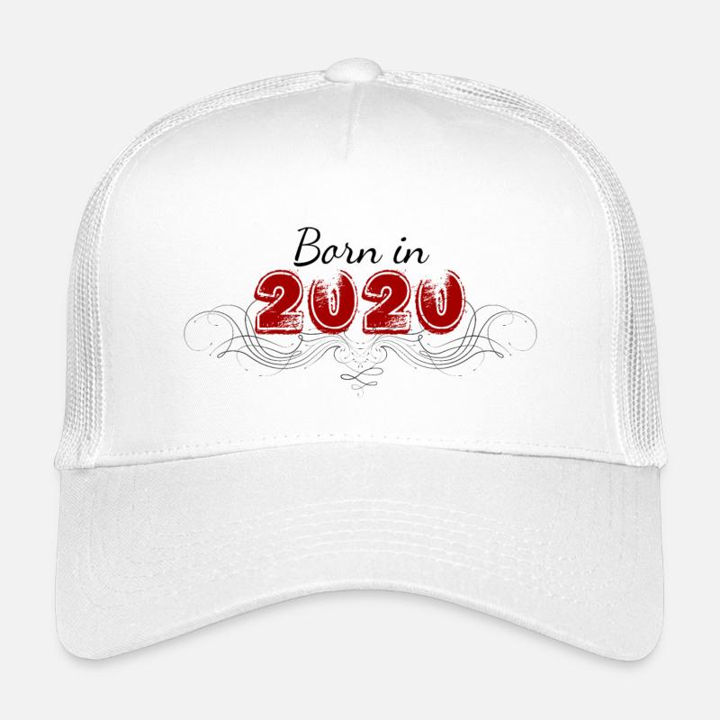 Born decorated in 2020 - Kids’ Trucker Cap - white