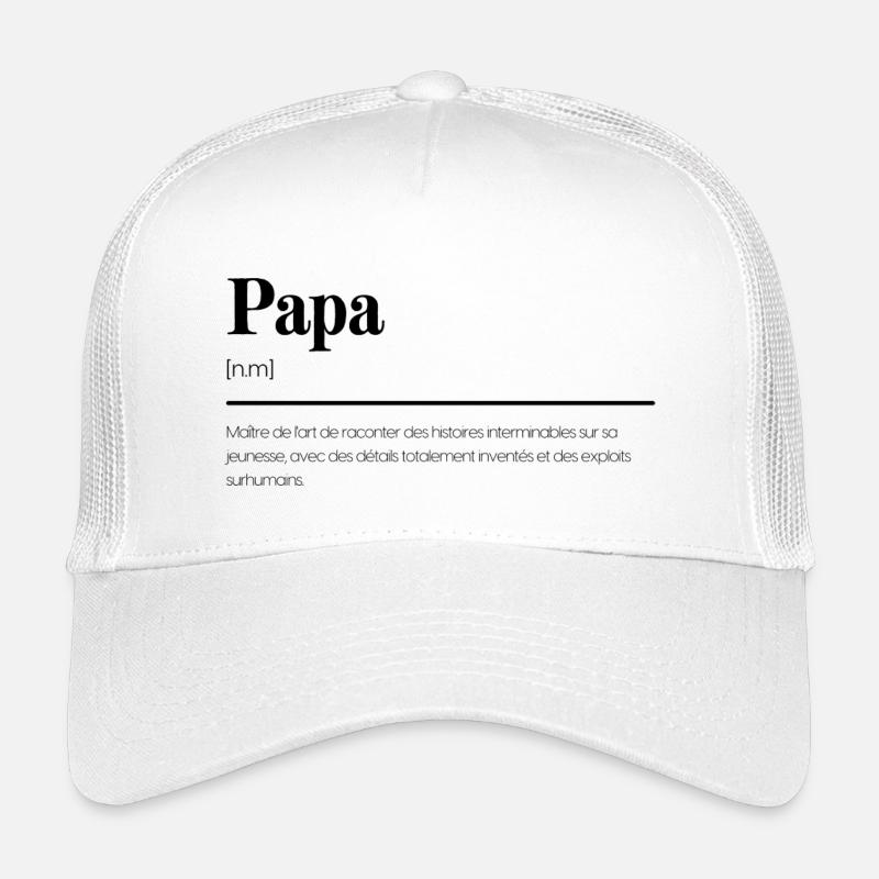 Papa - Cadeau original, définition Casquette trucker enfant