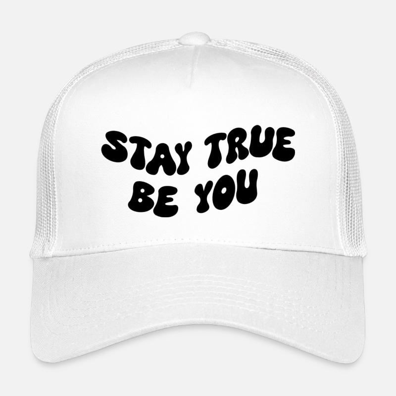 Stay True Be You - Kinder Trucker-Cap - Weiß