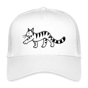Cartoon Kitten - Kids’ Trucker Cap - white - Front