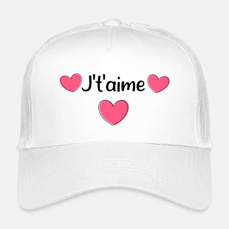 Valentinstag Pink Heart, Valentinstag - Kinder Trucker-Cap - Weiß