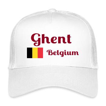 Ghent Belgium- Stylish prints - Kids’ Trucker Cap - white - Front
