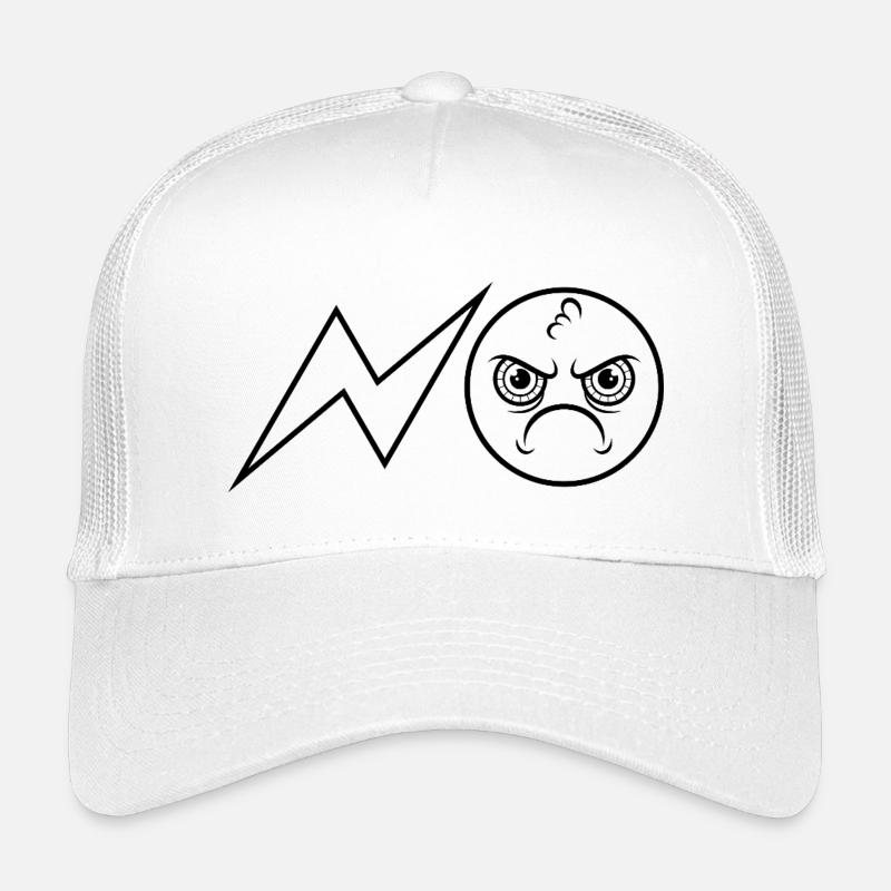 NO / Nö / Nein / Niemals / Auf keinen Fall - Kinder Trucker-Cap - Weiß