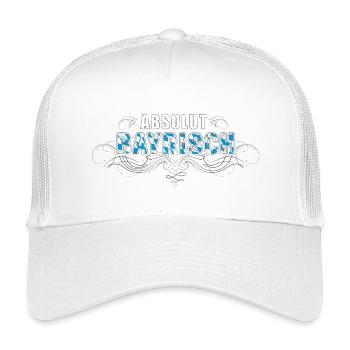 ABSOLUT BAYRISCH - TOP DESIGN - Kinder Trucker-Cap - Weiß - Vorne