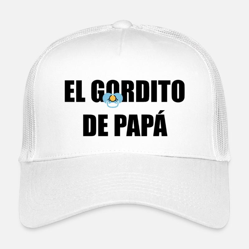 Le potelé de papa en NOIR Casquette trucker enfant
