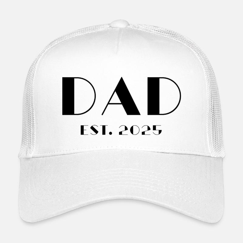 Dad Est 2025 - Kinder Trucker-Cap - Weiß