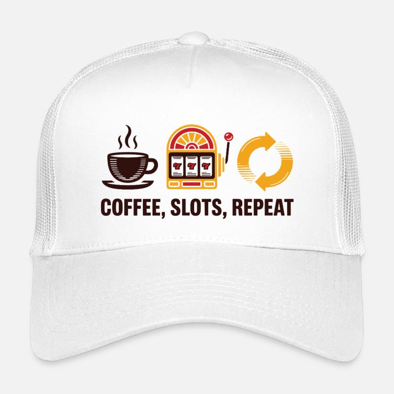 Coffee Slots Repeat Casino Gambling Kids’ Trucker Cap