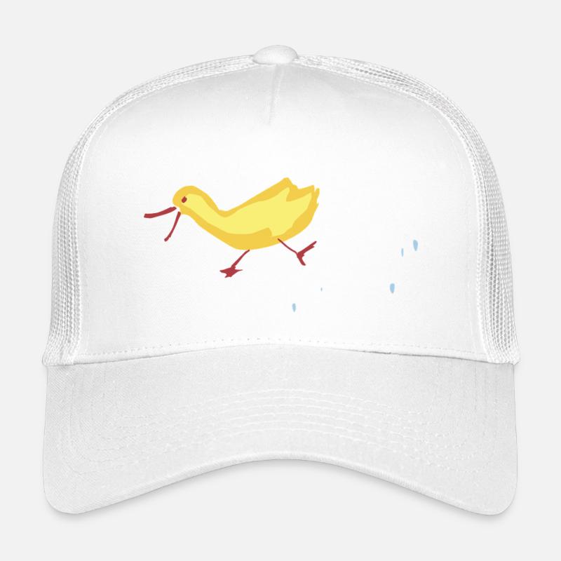 Peking Ente  - Kinder Trucker-Cap - Weiß