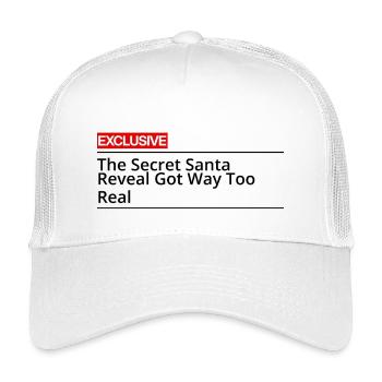 La révélation du Secret Santa est devenue bien trop réelle - Casquette trucker enfant - blanc - Devant