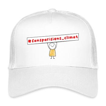 #fansparisiens_climat  - Casquette trucker enfant - blanc - Devant