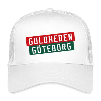 Guldheden Göteborg Striped Logo - Kids’ Trucker Cap - white - Front