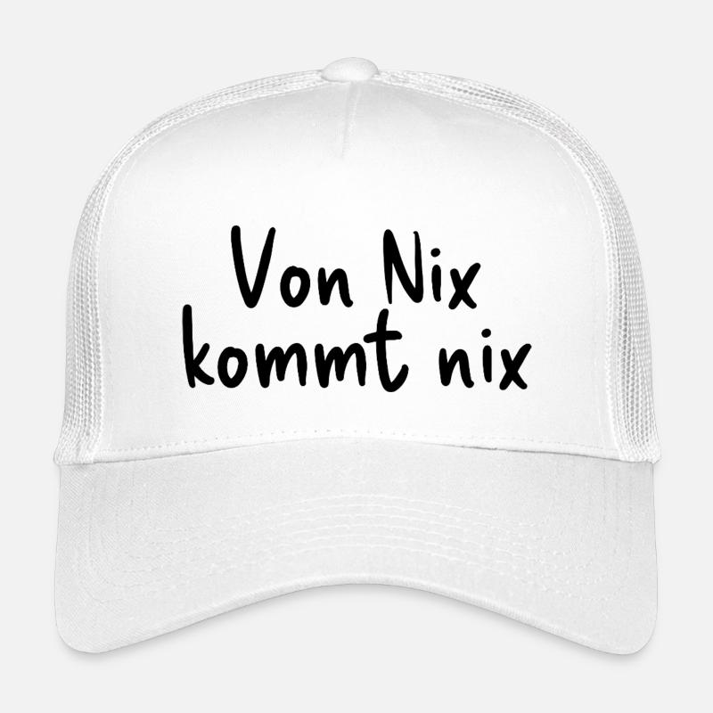 Von Nix kommt nix - Kinder Trucker-Cap - Weiß