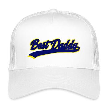 Meilleure typographie Daddy Retro Sport - Casquette trucker enfant - blanc - Devant