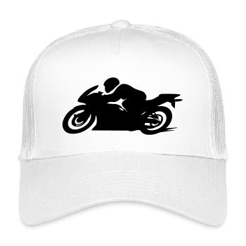 motorcycle - Kids’ Trucker Cap - white - Front
