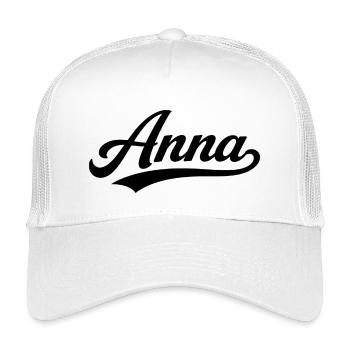 Anna, Name, vorne, letzte Familiengeschenke - Kinder Trucker-Cap - Weiß - Vorne