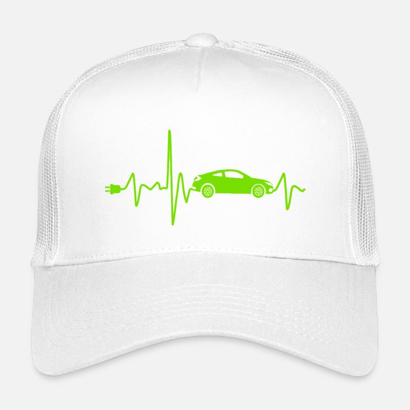 Elektroauto mit Heartbeat Eauto retro E-Auto Kinder Trucker-Cap