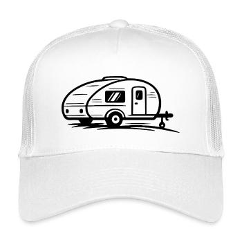 Remorque de camping - Casquette trucker enfant - blanc - Devant