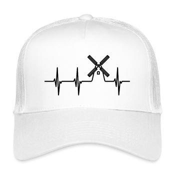 Windmühle Herzschlag - Kinder Trucker-Cap - Weiß - Vorne