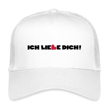 Liebe Herz Valentinstag - Kinder Trucker-Cap - Weiß - Vorne