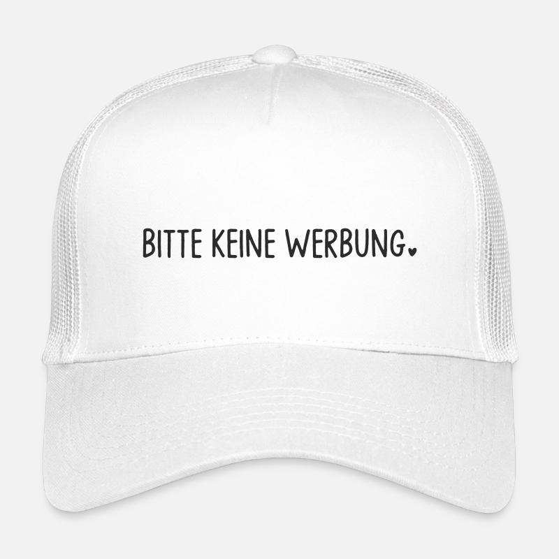 Bitte keine Werbung mit Herz Kinder Trucker-Cap