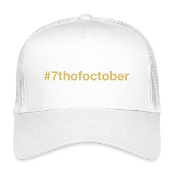 born on October 7 Birthday birthday - Kids’ Trucker Cap - white - Front