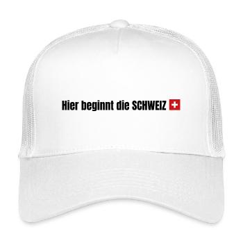 Funny Switzerland Underwear & Gifts - Kinder Trucker-Cap - Weiß - Vorne