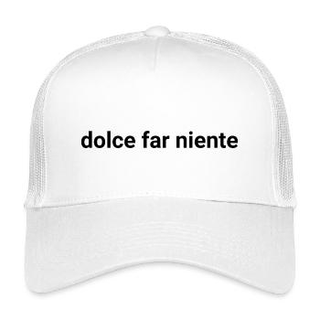 Dolce Far Niente – Das süße Nichtstun - Kinder Trucker-Cap - Weiß - Vorne
