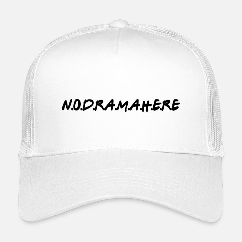 Kein Drama hier – lustiges minimalistisches Friedenszitat-Geschenk Kinder Trucker-Cap