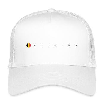 belgium flag - Kids’ Trucker Cap - white - Front