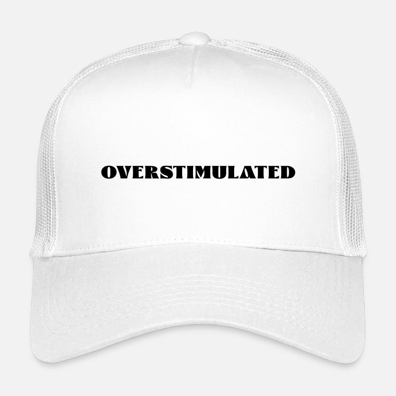 overstimulated - Kinder Trucker-Cap - Weiß