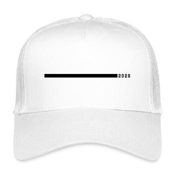 2026 stroke - Kids’ Trucker Cap - white - Front