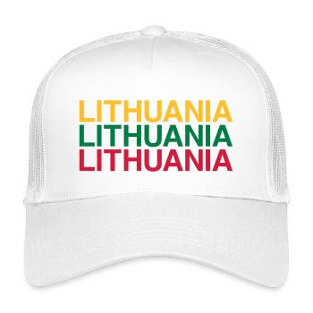 LITHUANIA Lithuania flag - Kids’ Trucker Cap - white - Front