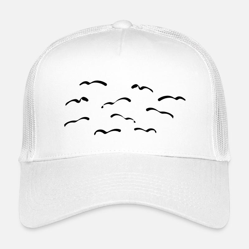 Vögel - Kinder Trucker-Cap - Weiß