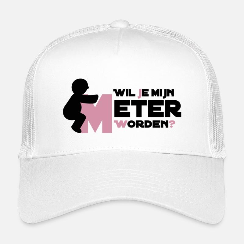Climb To The Big M - Kinder Trucker-Cap - Weiß