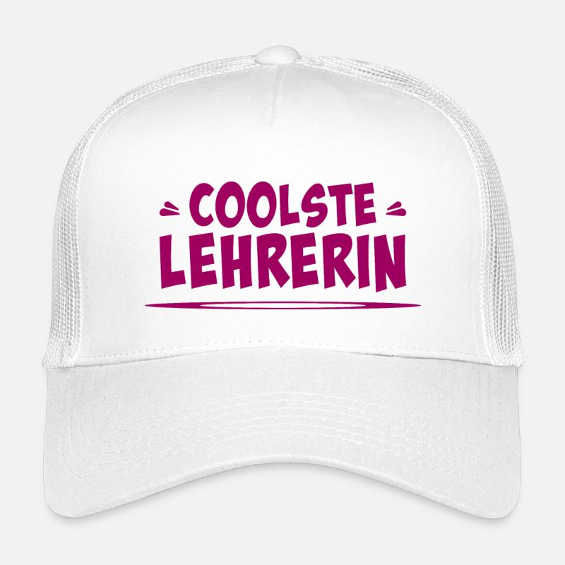 coolste lehrerin - Kinder Trucker-Cap - Weiß