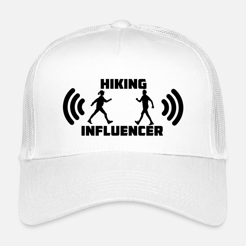Gehen mit Text Hiking Influencer Logo Kinder Trucker-Cap