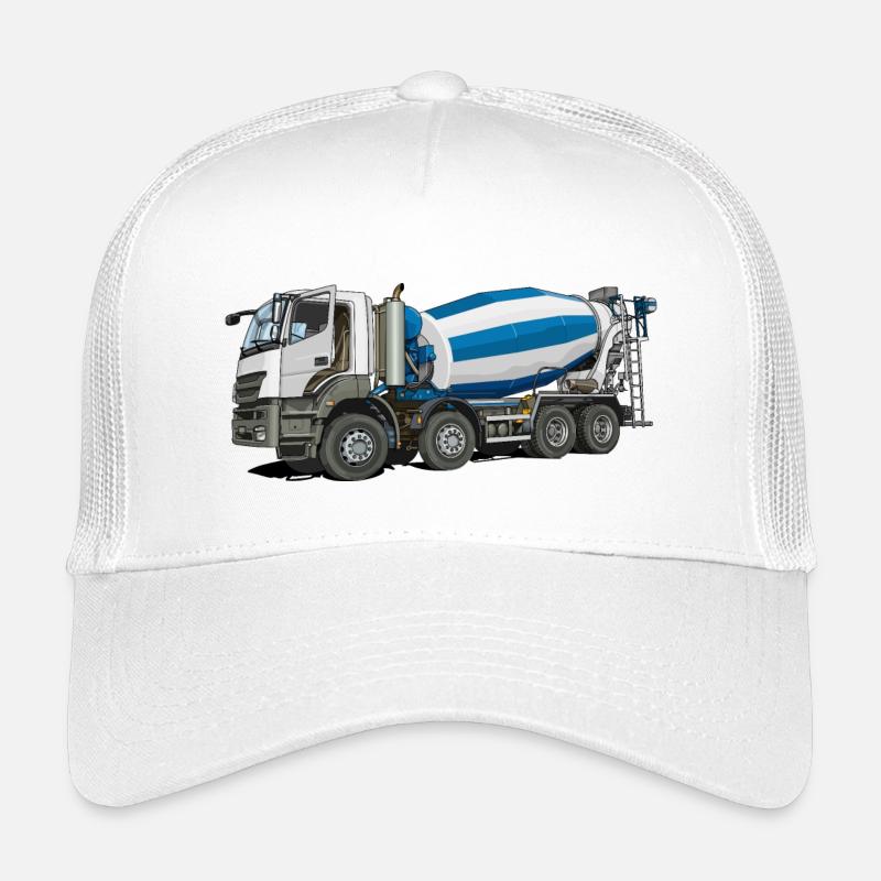 Betonmischer - Kinder Trucker-Cap - Weiß